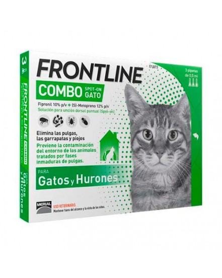 FRONTLINE COMBO GATO 3 PIPETAS