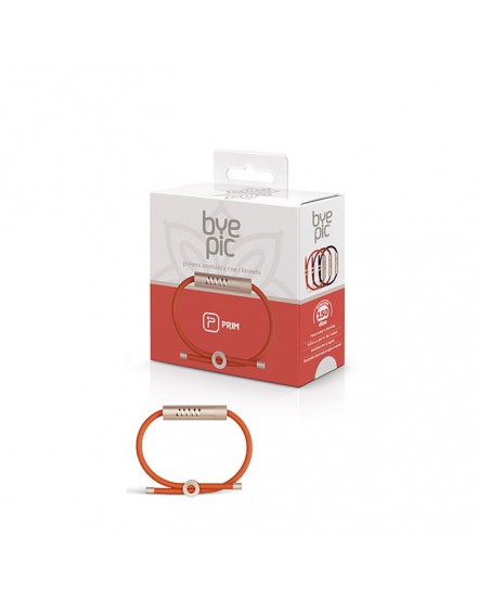 PULSERA MOSQUITOS BYEPIC AJUST NARANJA