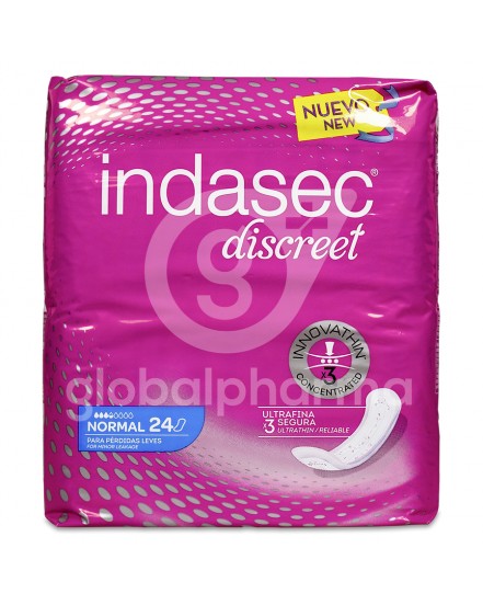 INDASEC DISCREET NORMAL 24 U