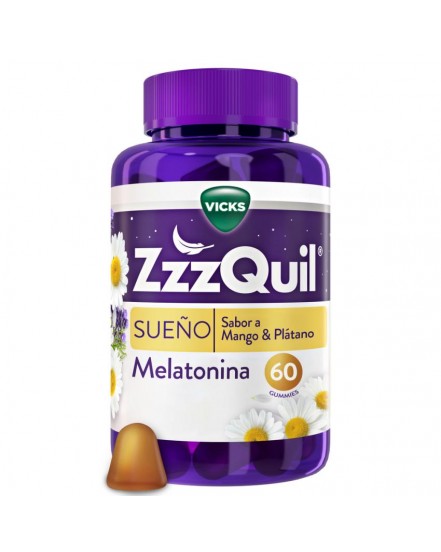 ZZZQUIL NATURA 60 GUMMIES SABOR MANGO & PLATANO