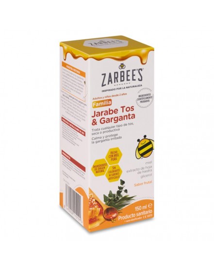 ZARBEES JARABE FAMILIA TOS Y GARGANTA