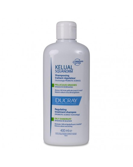DUCRAY KELUAL SQUANORM CHAMPU CASPA GRASA 400 ML