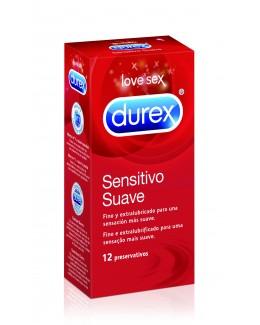 DUREX PRESERVATIVOS SENSITIVO SUAVE 12UD