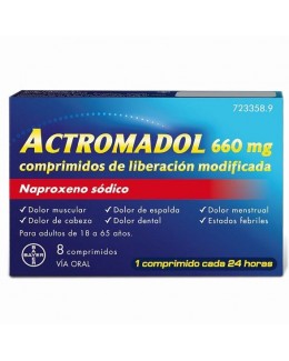 ACTROMADOL 660 MG 8 COMP